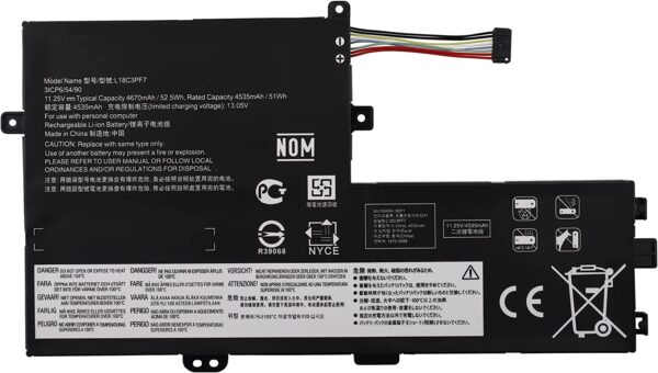 Batería de alta calidad L18C3PF7 (52,5 W(52,h)