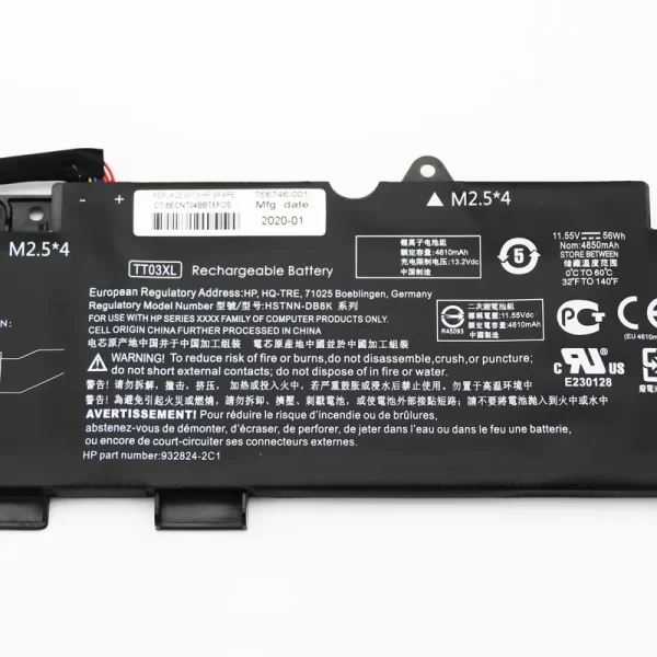 Batería de alta calidad TT03XL - Imagen 2
