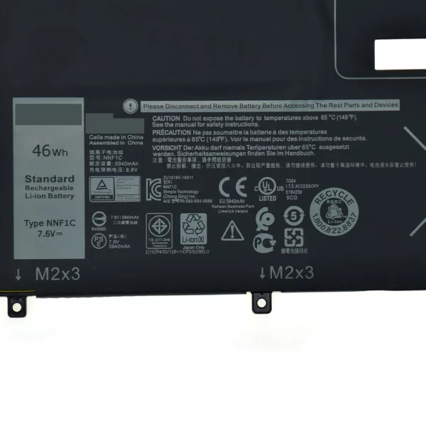 Batería de alta calidad NNF1C (46 Wh) - Imagen 2