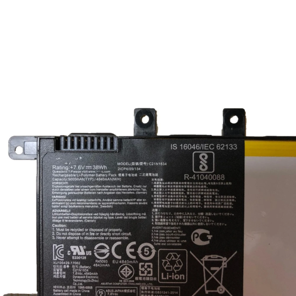Batería de alta calidad C21N1634 (38 Wh) - Imagen 2