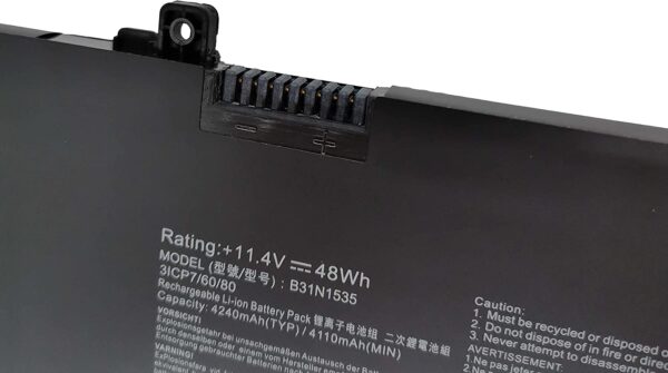 Batería de alta calidad B31N1535 / UX410 - Imagen 4