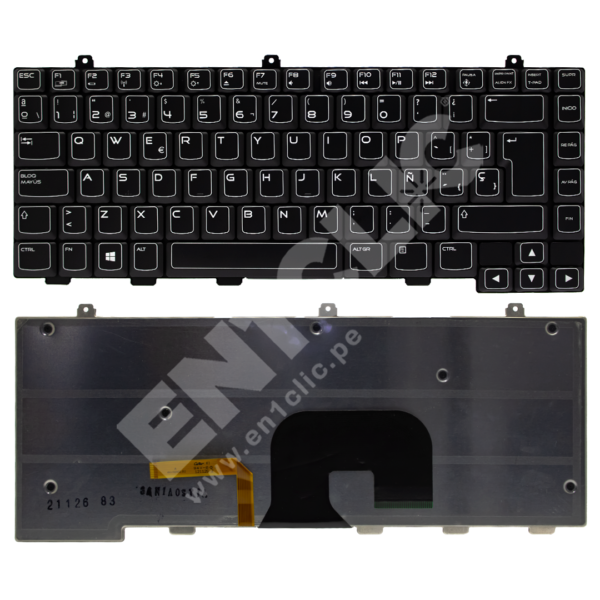 Teclado para Dell Alienware M14X (Retroiluminado)