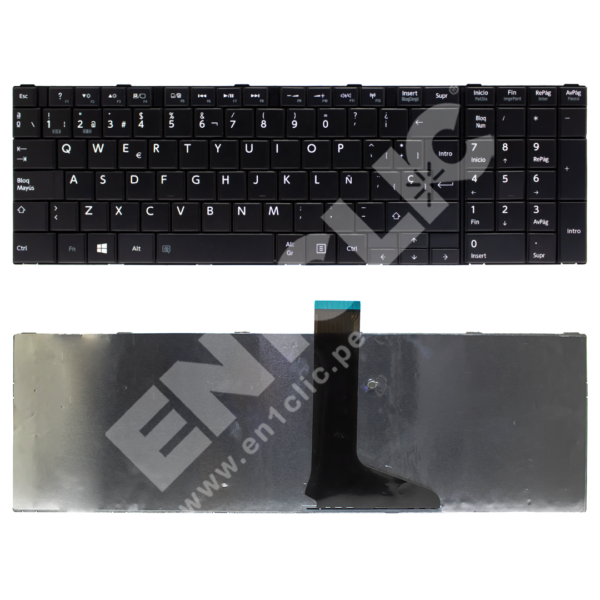 Teclado para Toshiba satellite C850 (Teclas juntas)
