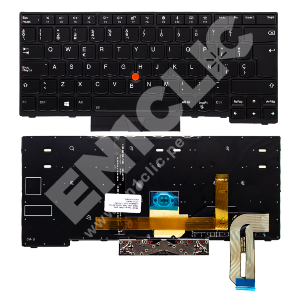 Teclado para Lenovo Thinkpad E480 (Retroiluminado)