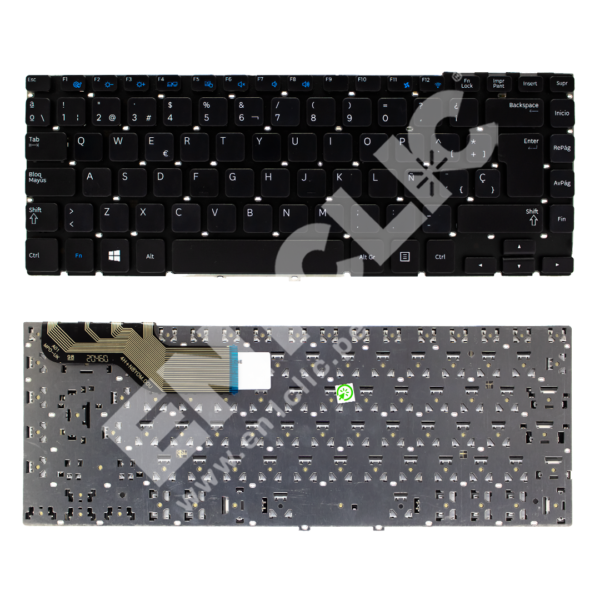 Teclado para Samsung NP270E4E (Flechas separadas)