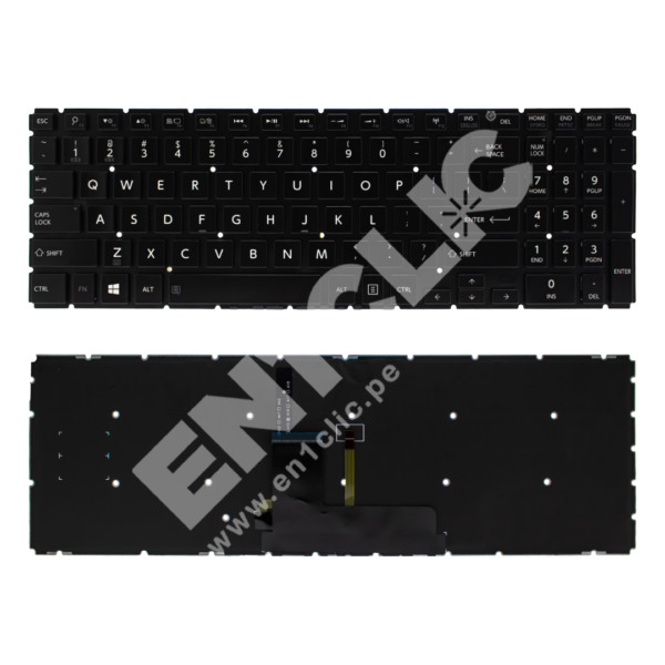 Teclado para Toshiba P55W-B (Retroiluminado, sin frame)