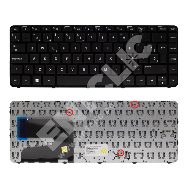 Teclado para HP Pavilion 14E (Con frame)