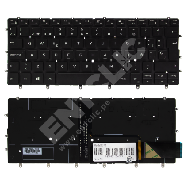 Teclado para Dell XPS 13-9370 (Retroiluminado)