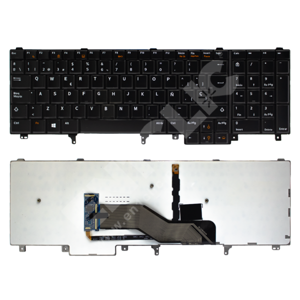 Teclado para Dell Latitude E6520 (Retroiluminado)