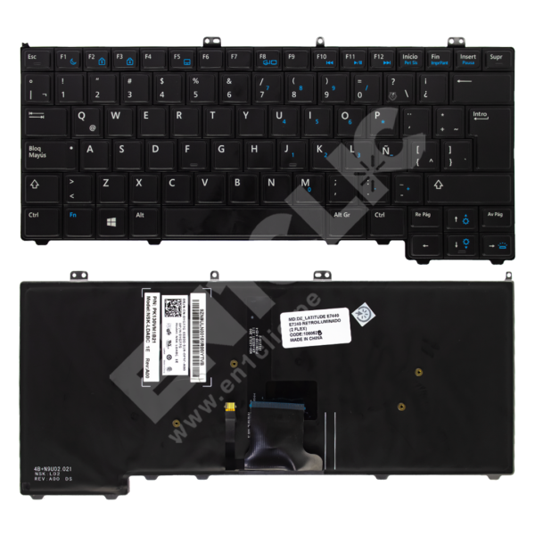 Teclado para Dell E7440 (Retroiluminado)