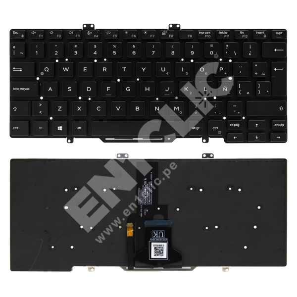 Teclado para Dell Latitude 7400 (Retroiluminado)