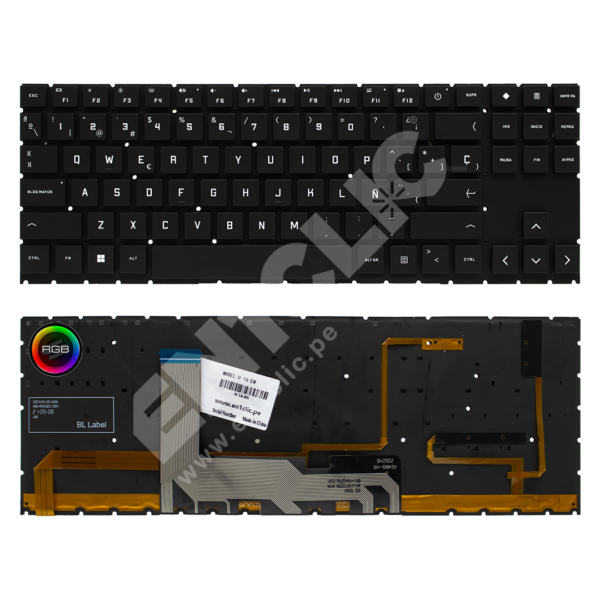 Teclado para HP Omen 15-EN (Retroiluminado RGB)