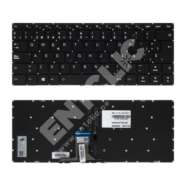 Teclado para Lenovo Yoga 310S-14ISK (Retroiluminado)