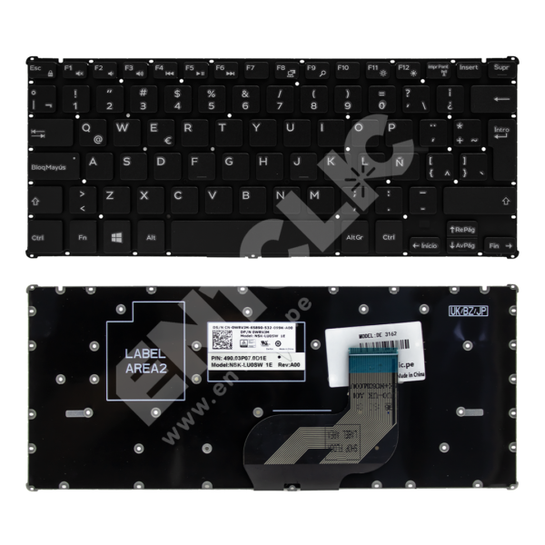 Teclado para Dell Inspiron 3162