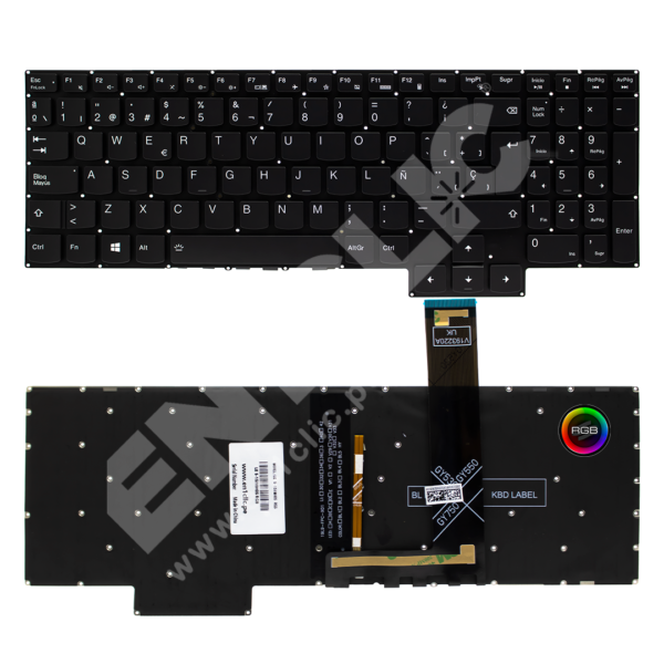 Teclado para Lenovo Legión 5-15IMH05 (Retroiluminado RGB)
