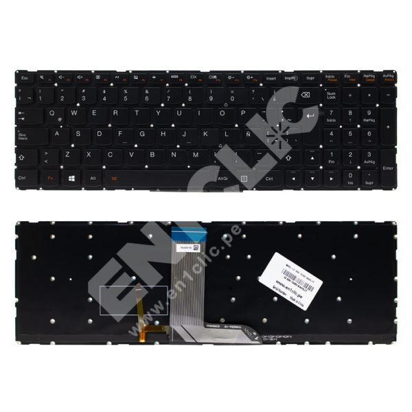 Teclado para Lenovo Yoga 500-15IBD (Retroiluminado)