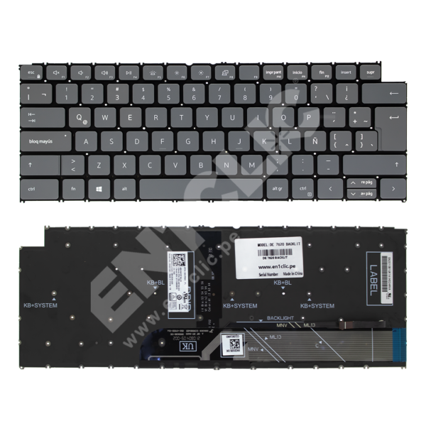 Teclado para Dell Inspiron 7620 (Retroiluminado)