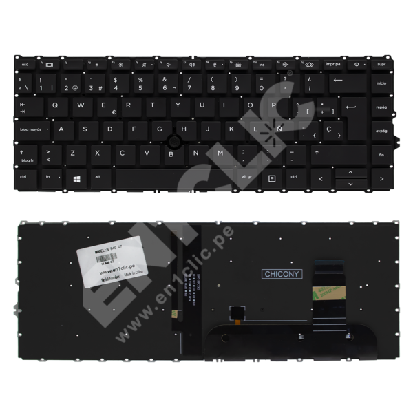 Teclado para HP EliteBook 840 G7 (Retroiluminado)