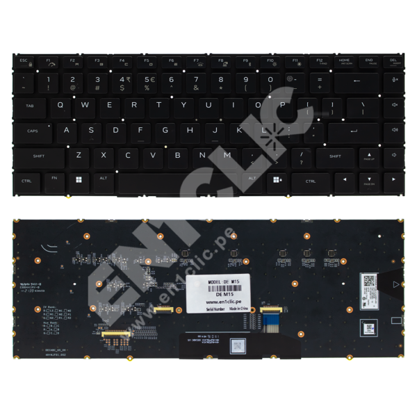 Teclado para Dell AlienWare M15 (Retroiluminado)