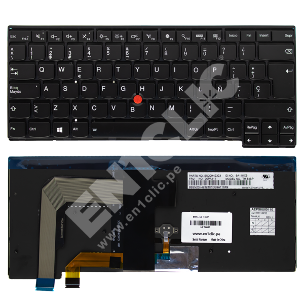 Teclado para Lenovo ThinkPad T460P (Retroiluminado)