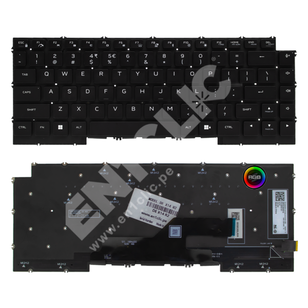 Teclado para Dell AlienWare  X14 R2 (Retroiluminado RGB)