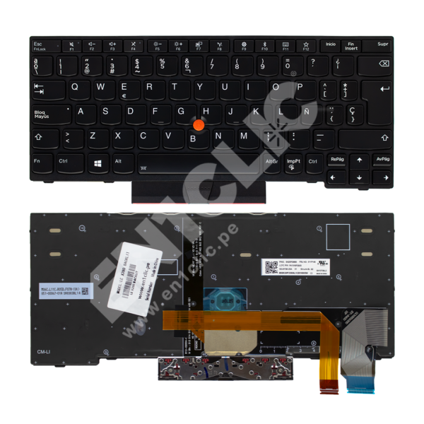 Teclado para Lenovo ThinkPad X280 (Retroiluminado)