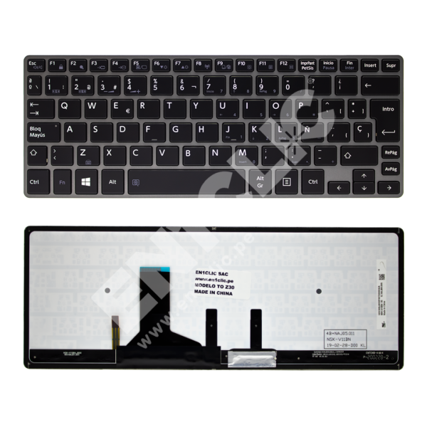Teclado para Toshiba Z30 (Retroiluminado)