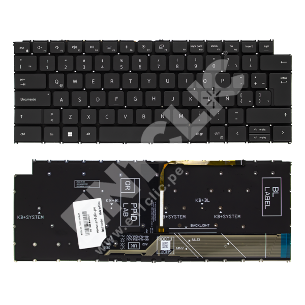 Teclado para Dell Inspiron 7620 (Retroiluminado)