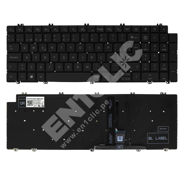 Teclado para Dell Precision 7670 (Retroiluminado)