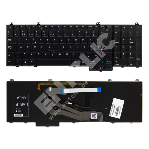 Teclado para Dell Latitude E5540 (Retroiluminado)