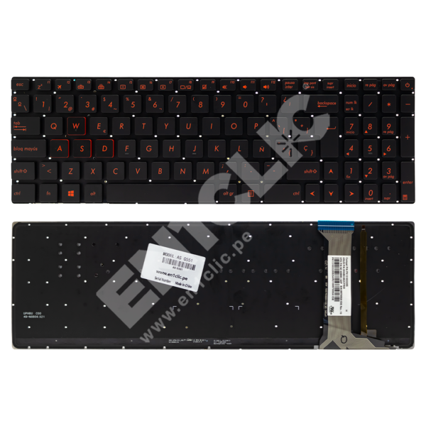 Teclado para Asus G551 (Retroiluminado)