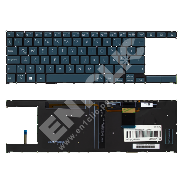 Teclado para Asus ZenBook Duo 14 UX482 (Retroiluminado)