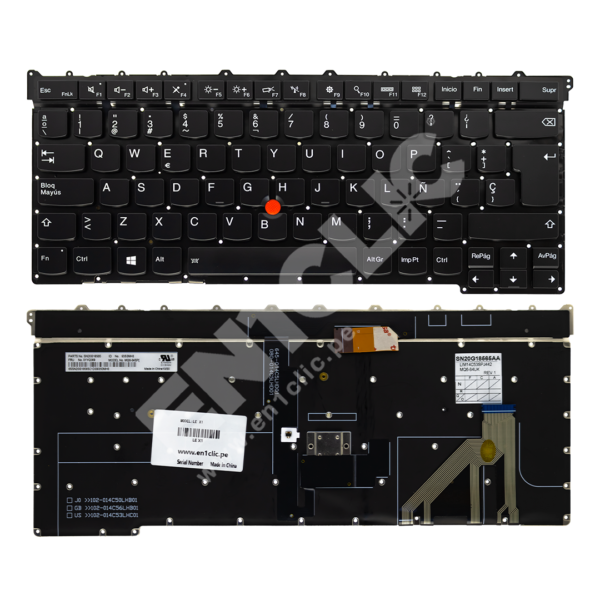 Teclado para Lenovo X1 Carbon 3rd Gen 2015 (Retroiluminado)