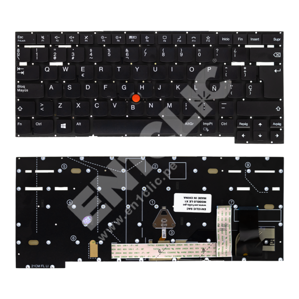 Teclado para Lenovo ThinkPad X1 Extreme Gen 5 (Retroiluminado)