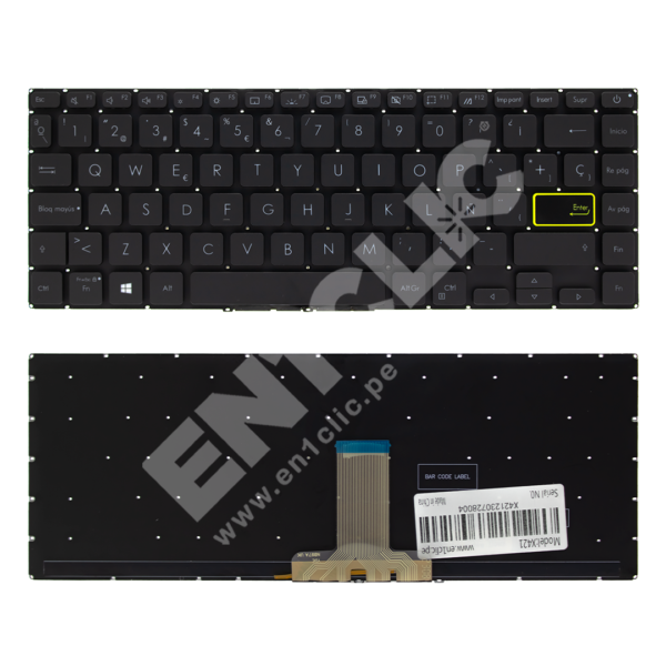 Teclado para Asus VivoBook X421 (Retroiluminado)