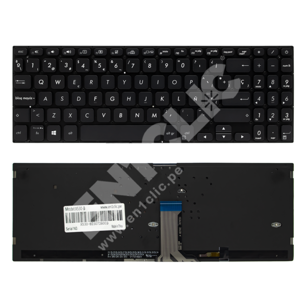 thumbnail image 2 of Replacement Keyboard For ASUS VivoBook S15 X530 K530 S530F – US Layout QWERTY 2 of 6